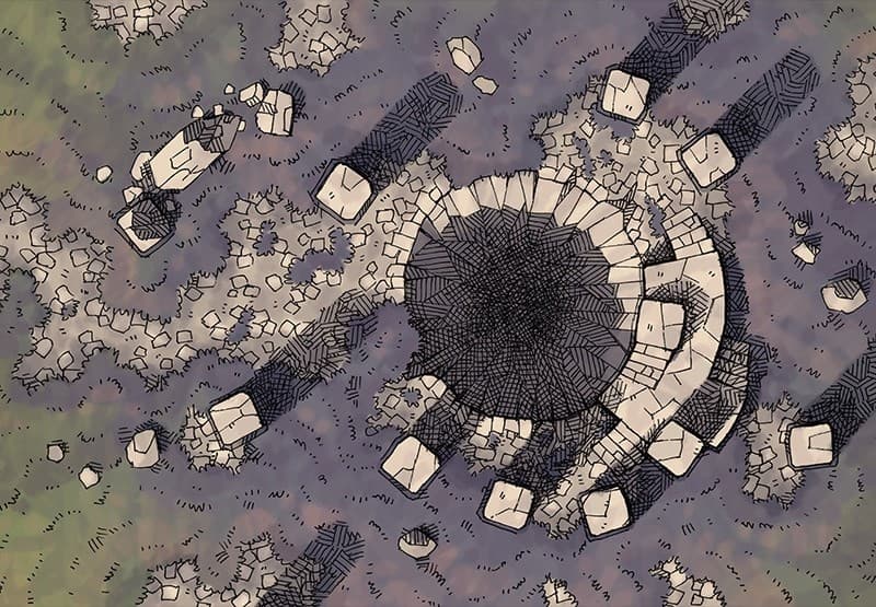 Illustration of fantasy pit by 2minutetabletop