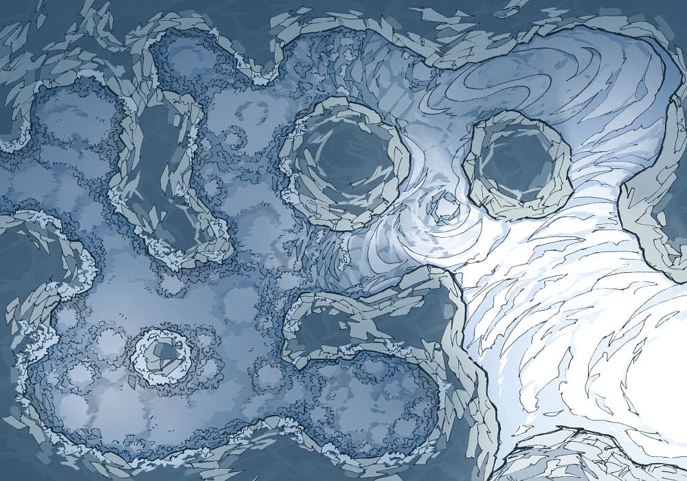 Illustration of fantasy cave by 2minutetabletop