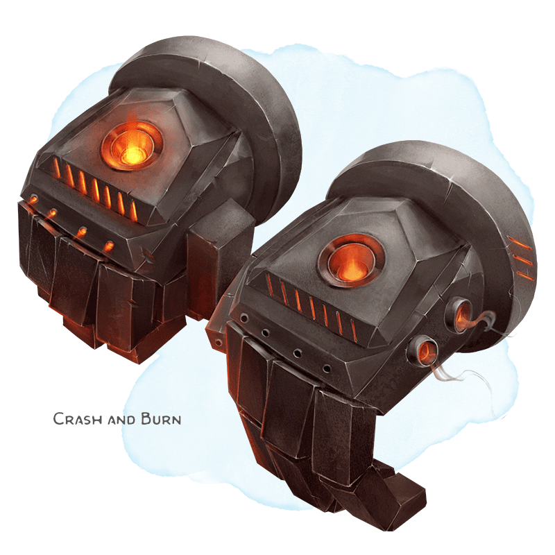 Illustration of Crash and Burn