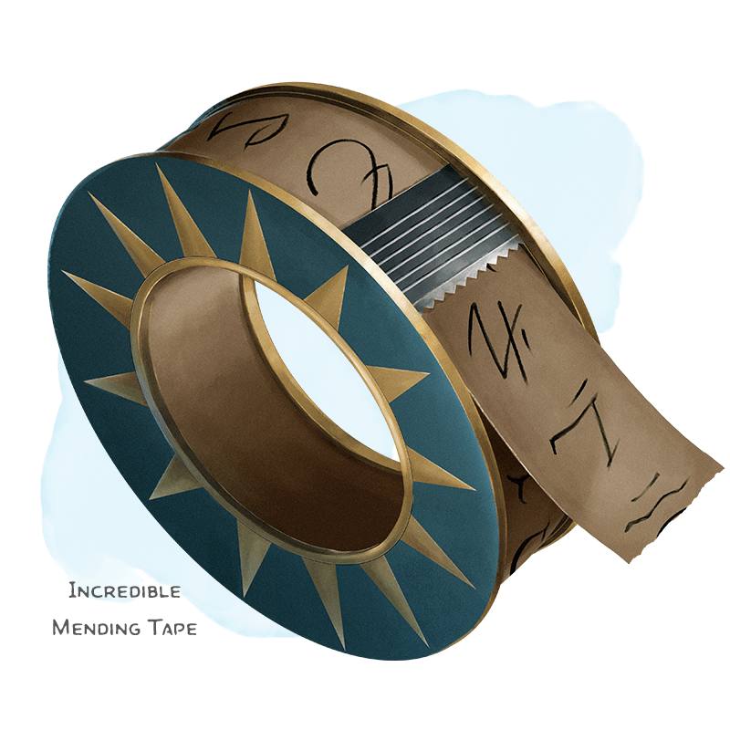 Illustration of Incredible Mending Tape